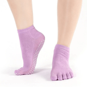 Yoga socks with toes - lavender